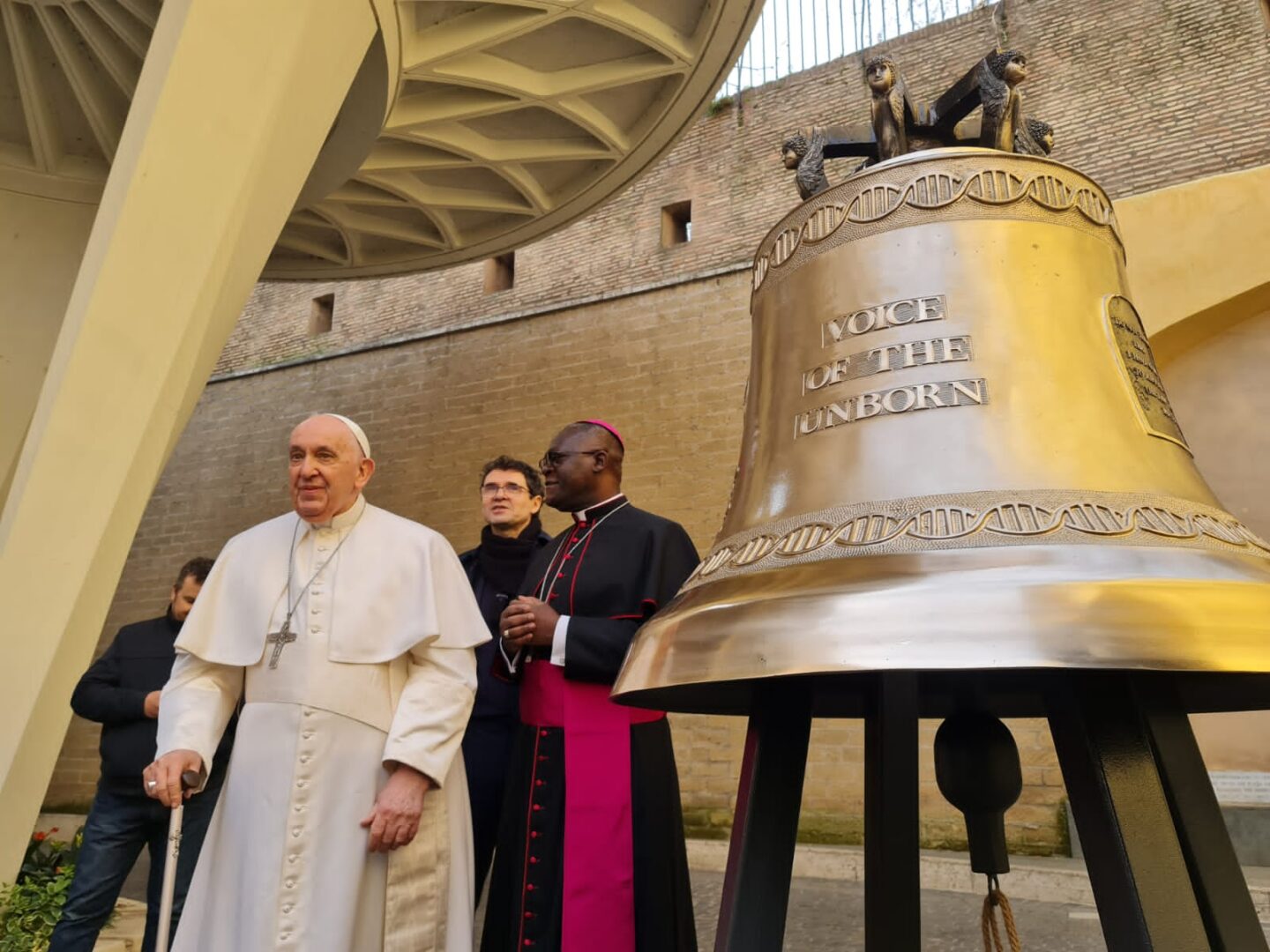 Pope Francis Consecrates The Bell Voice Of The Unborn Lusaka